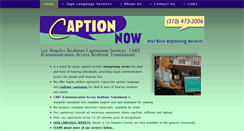 Desktop Screenshot of caption-now.com